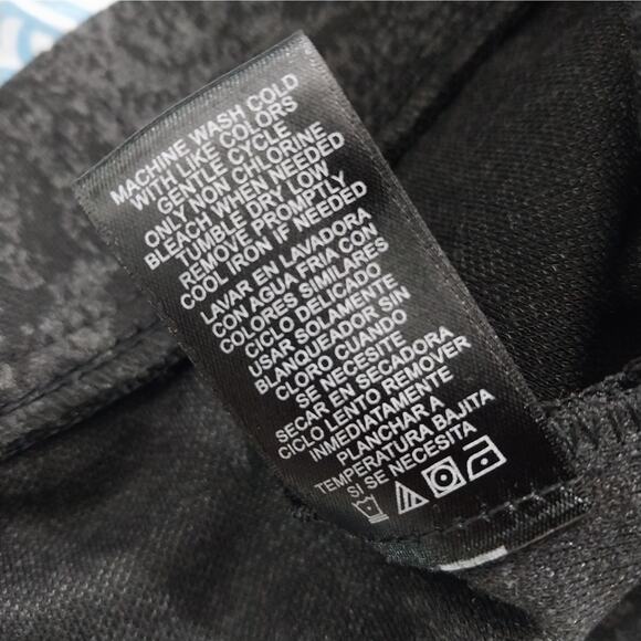 NWT! NICOLE MILLER! BLACK AND CHARCOAL GRAY ABSTRACT BLEND STRETCH SKIRT! SZ L - Picture 7 of 9